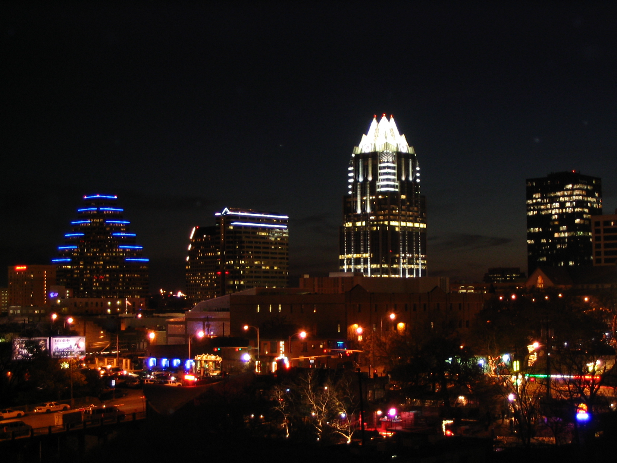 Austin Texas at Night by Ken Lund