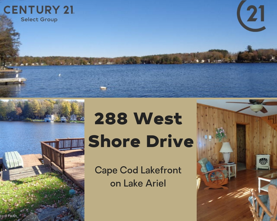 288 W Shore Drive: Cape Cod Lakefront on Lake Ariel
