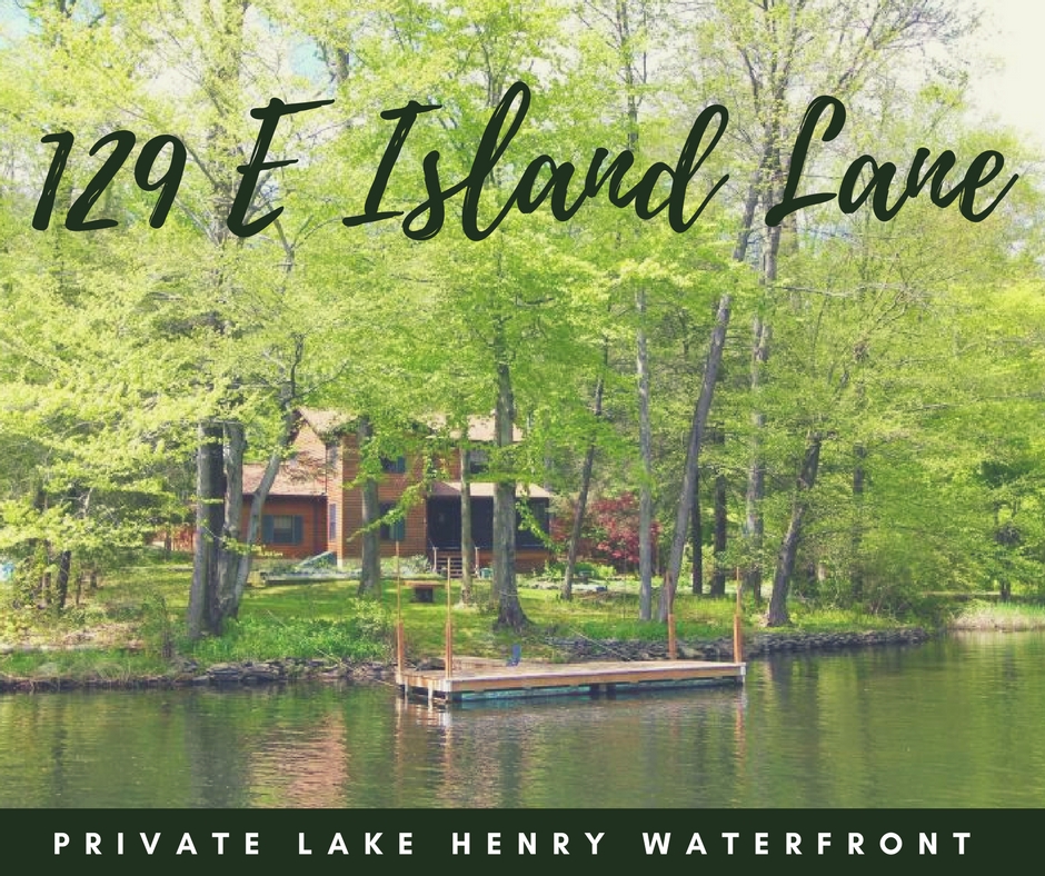 129 E Island Lane, Lake Ariel PA: Private Lake Henry Waterfront