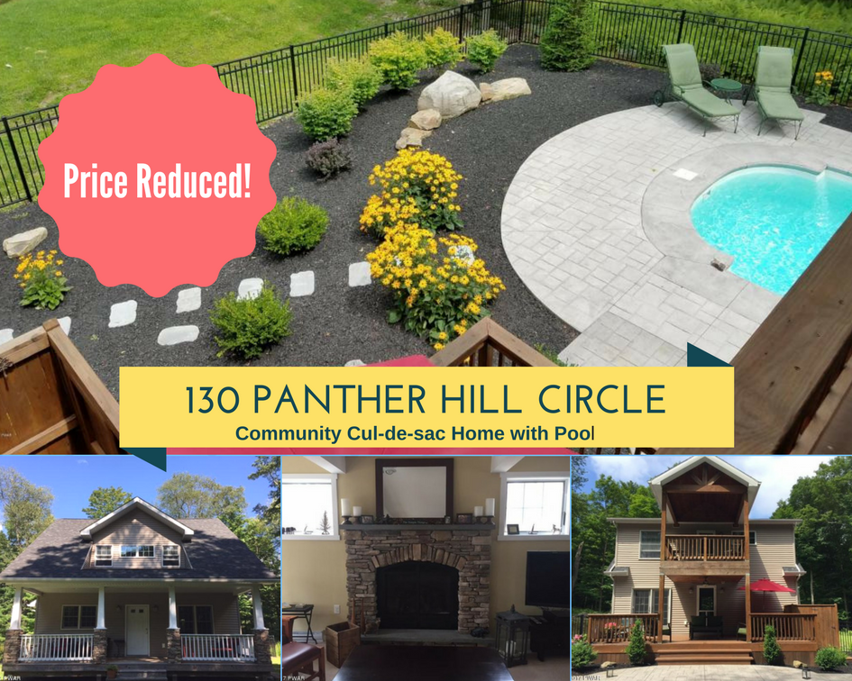 PRICE REDUCED! 130 Panther Hill Circle, Newfoundland PA: Community Cul-de-sac Home with In-ground Pool