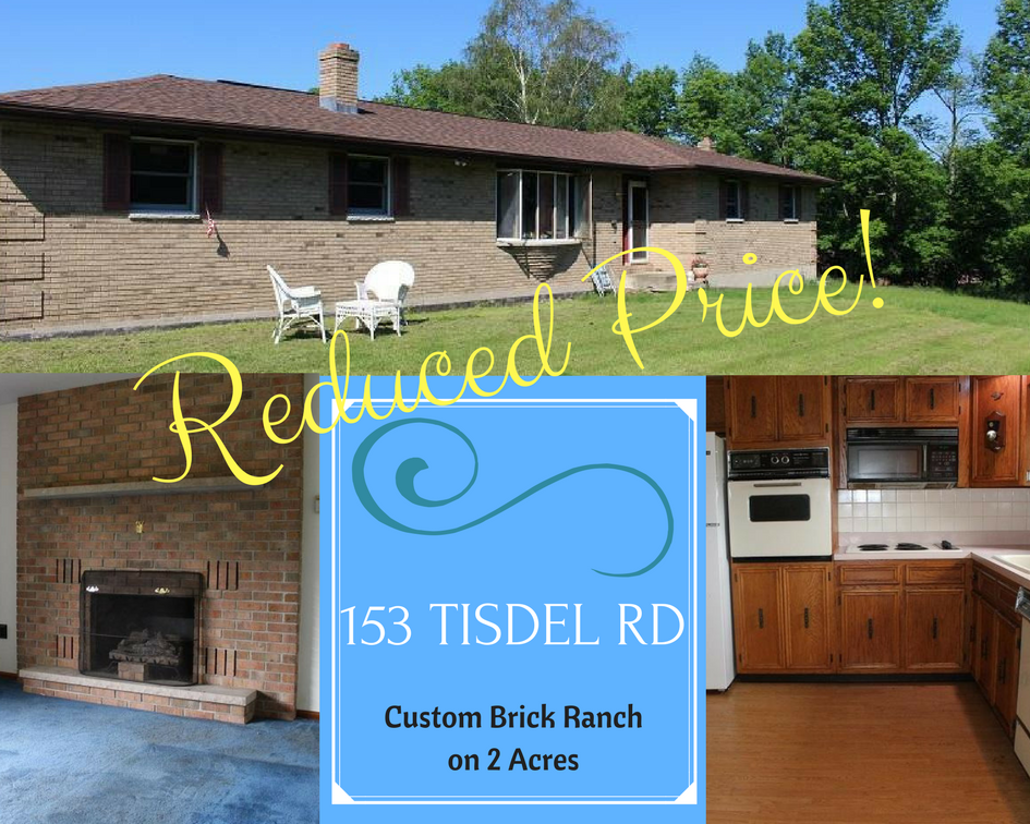Just Reduced! 153 Tisdel Road, Lake Ariel PA: Custom Brick Ranch on 2 Acres