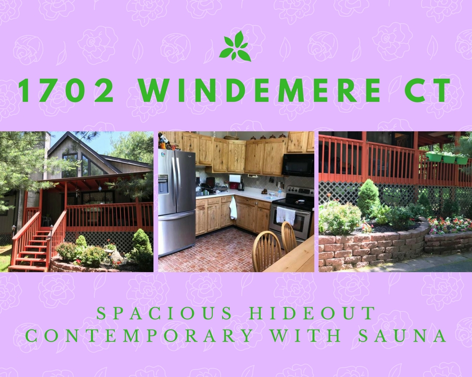 1702 Windemere Court: Spacious Hideout Contemporary with Sauna
