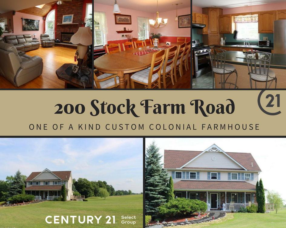 200 Stock Farm Road, Lake Ariel PA: One of a Kind Custom Colonial Farmhouse