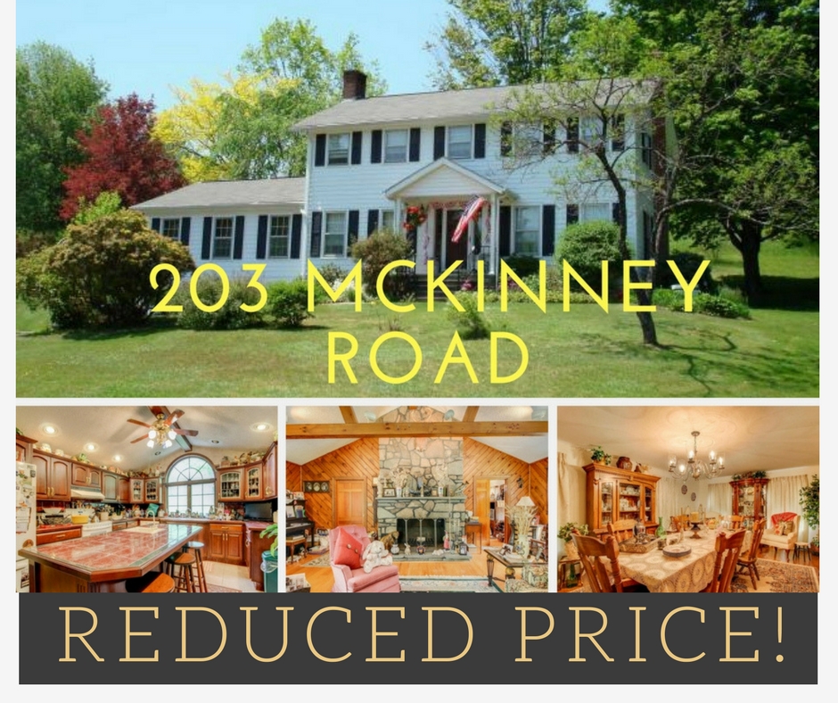 REDUCED PRICE! 203 McKinney Road: Waymart Colonial on 90 Acres!