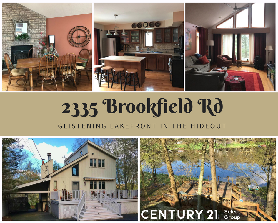 2335 Brookfield Road, Lake Ariel PA: Glistening Lakefront in The Hideout