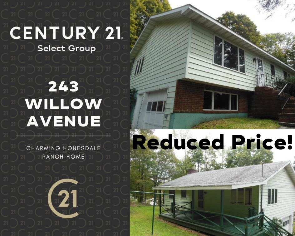 REDUCED PRICE! 243 Willow Ave: Charming Honesdale Ranch