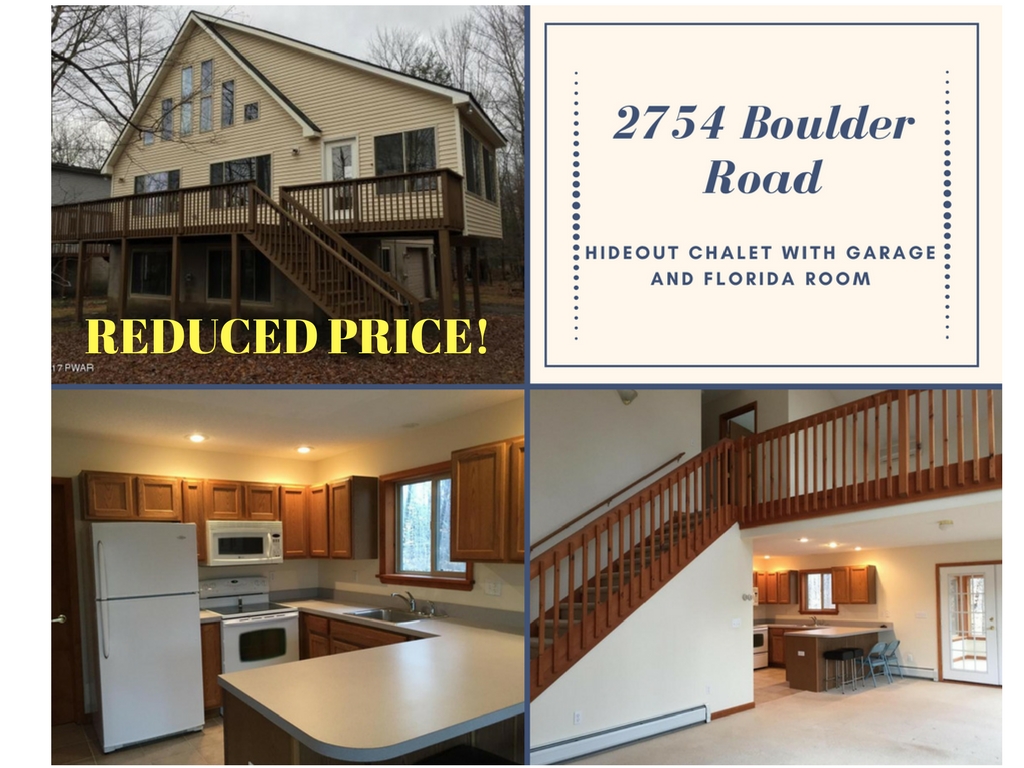 REDUCED! 2754 Boulder Road: Hideout Chalet with Garage and Florida Room