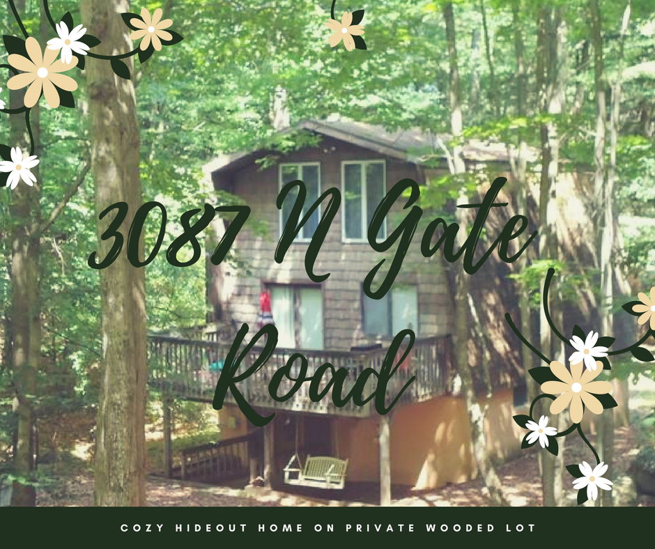 3087 N Gate Road, Lake Ariel PA: Cozy Hideout Home on Private Wooded Lot
