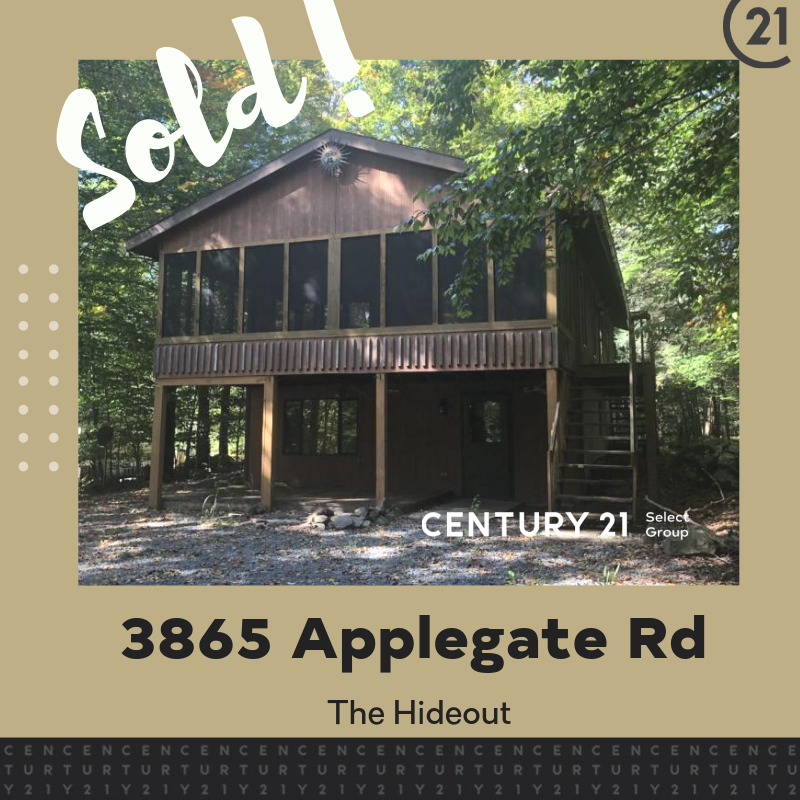Sold! 3865 Applegate Road - The Hideout - Lake Ariel