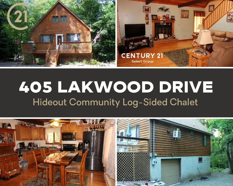 405 Lakewood Drive: Hideout Log-Sided Chalet
