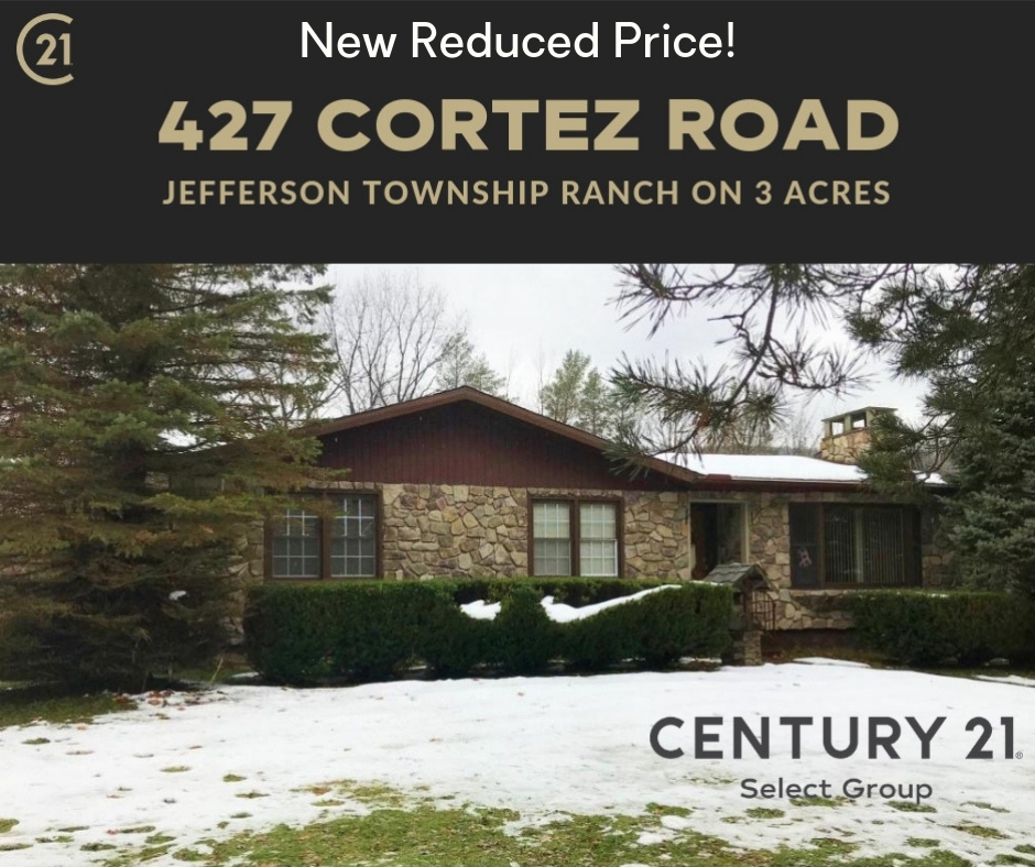 Reduced! 427 Cortez Road: Jefferson Township Ranch on 3 Acres