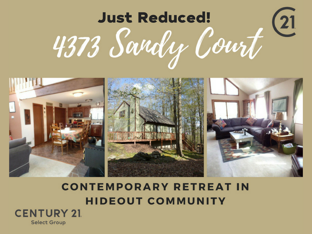 JUST REDUCED! 4373 Sandy Court, Lake Ariel PA: Contemporary Retreat in Hideout Community