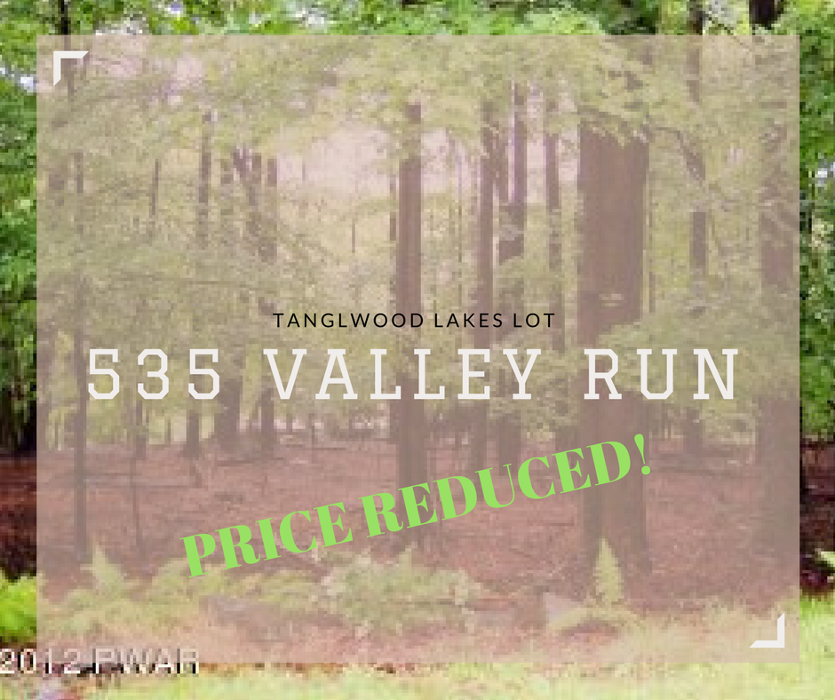 PRICE REDUCED! 535 Valley Run, Greetown PA: Tanglwood Lakes Lot