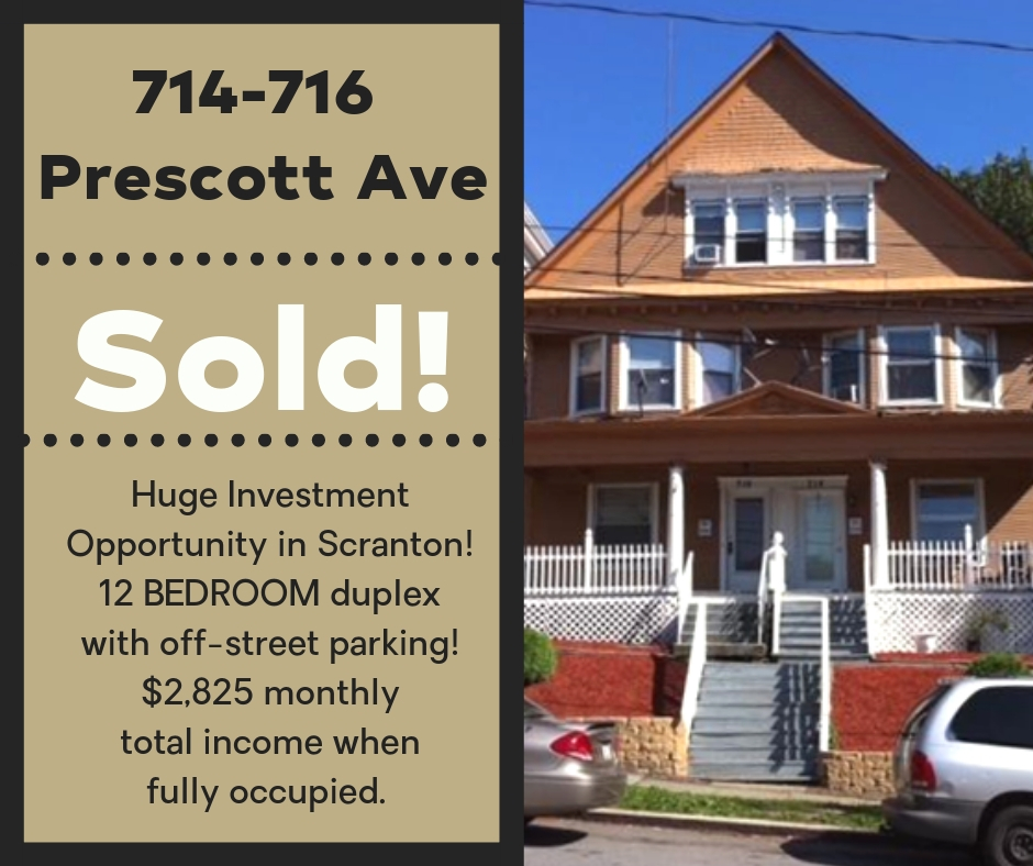 SOLD! 714-716 Prescott Avenue: Scranton