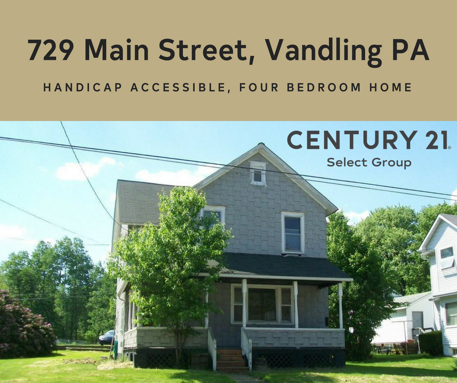 REDUCED! 729 Main Street: Handicap Accessible 4 Bedroom Home in Vandling
