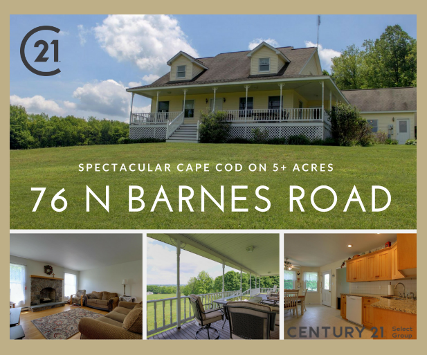 76 North Barnes Road: Spectacular Cape Cod on 5.36 Moscow Acres