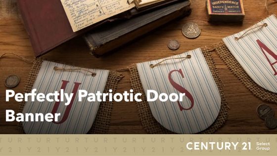 Patriotic and Pretty Door Banner