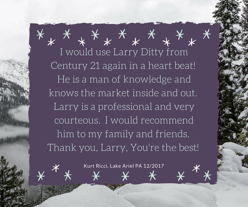 Kind Words for Larry Ditty!