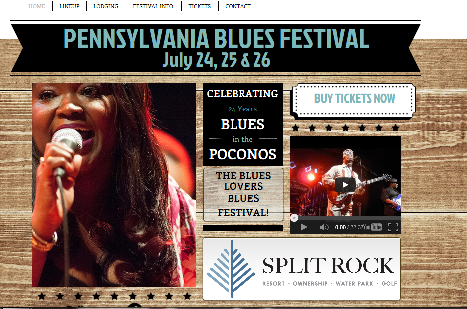 Pocono Blues Festival - Lake Harmony - Comin' Back in July!