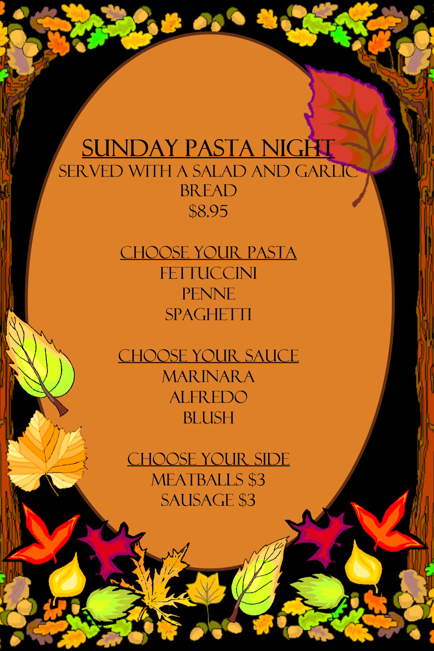 Pasta Night At The Hideout
