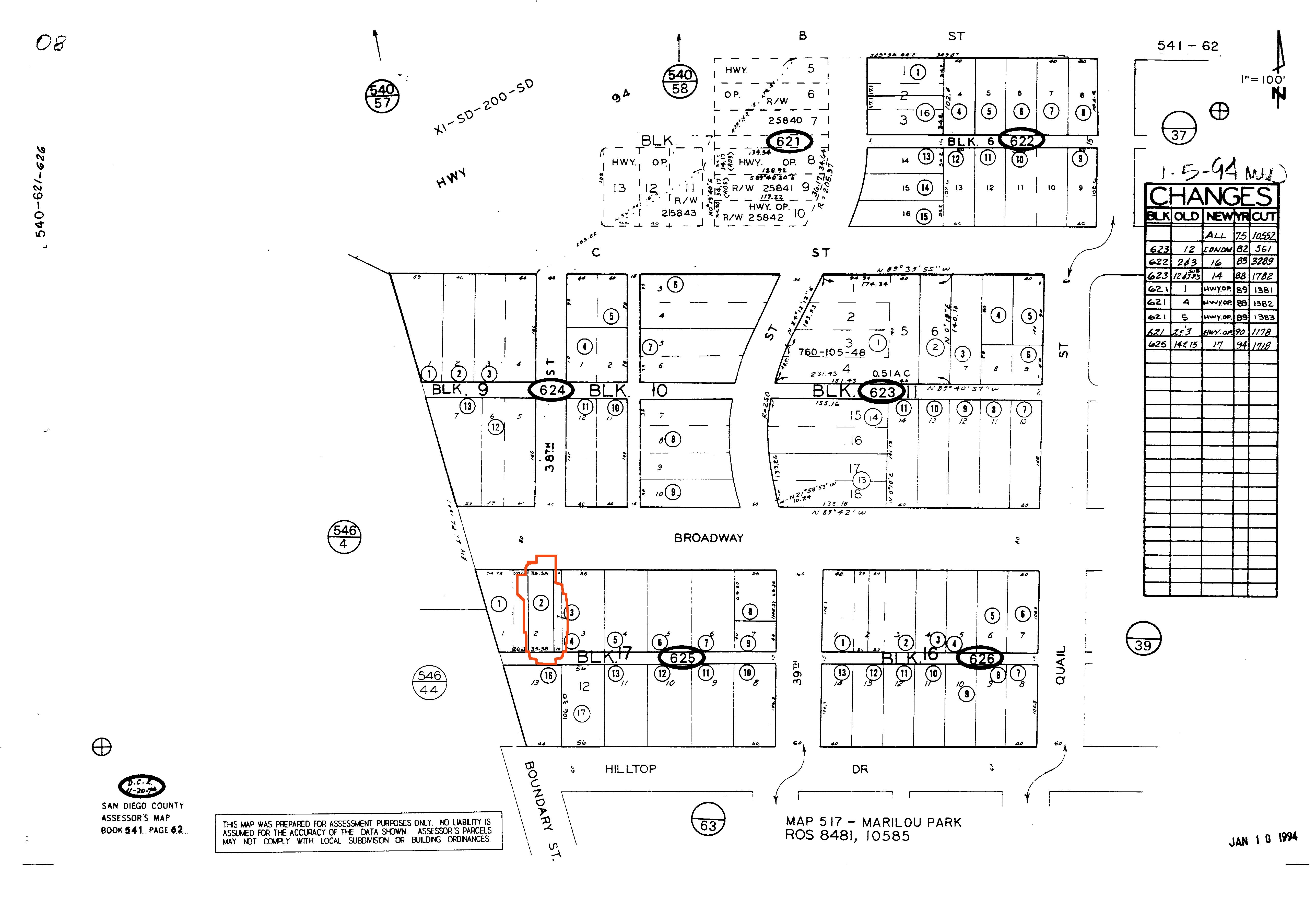 3791 Broadway San Diego - Vacant buildable Lot