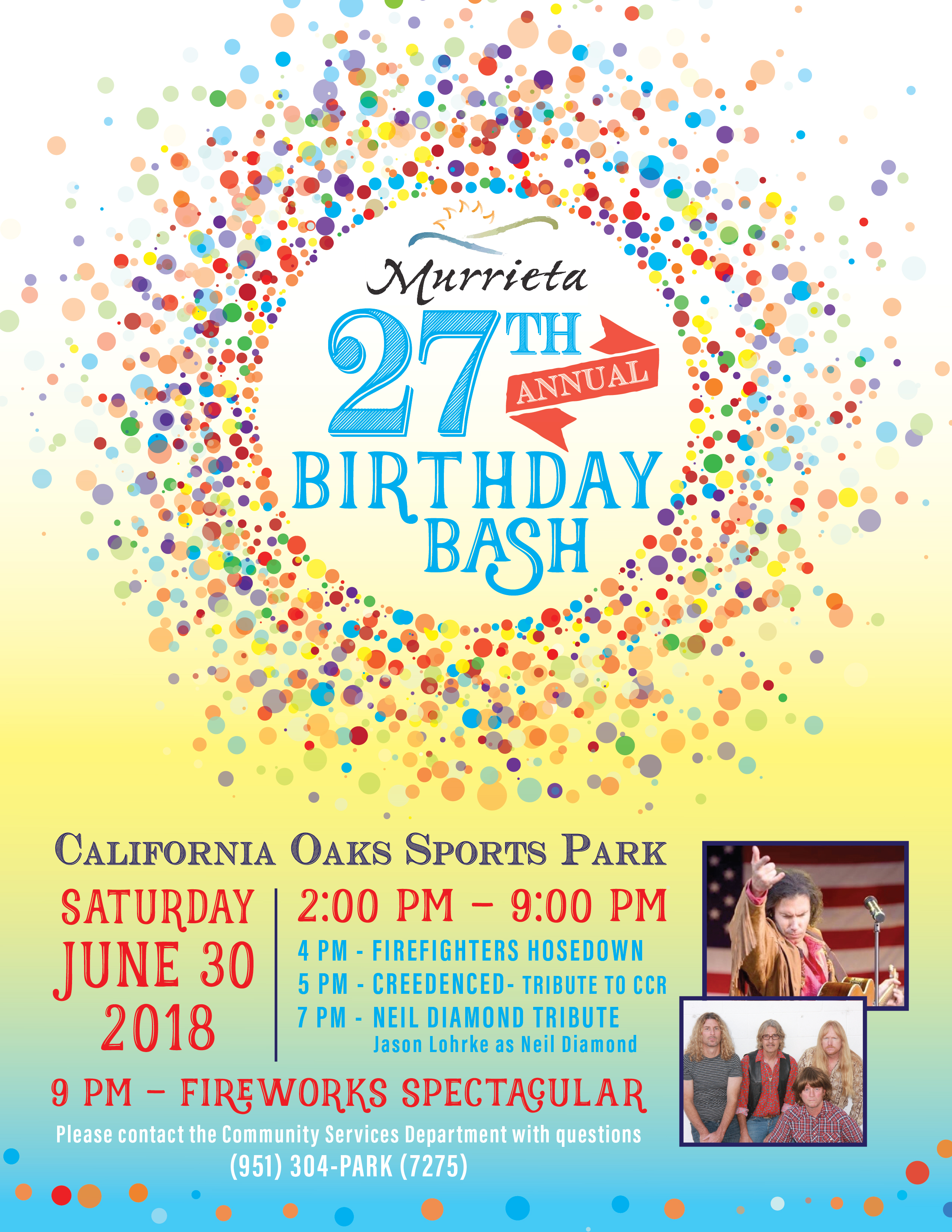 Murrieta CA 2018 Birthday Bash - Come Celebrate!