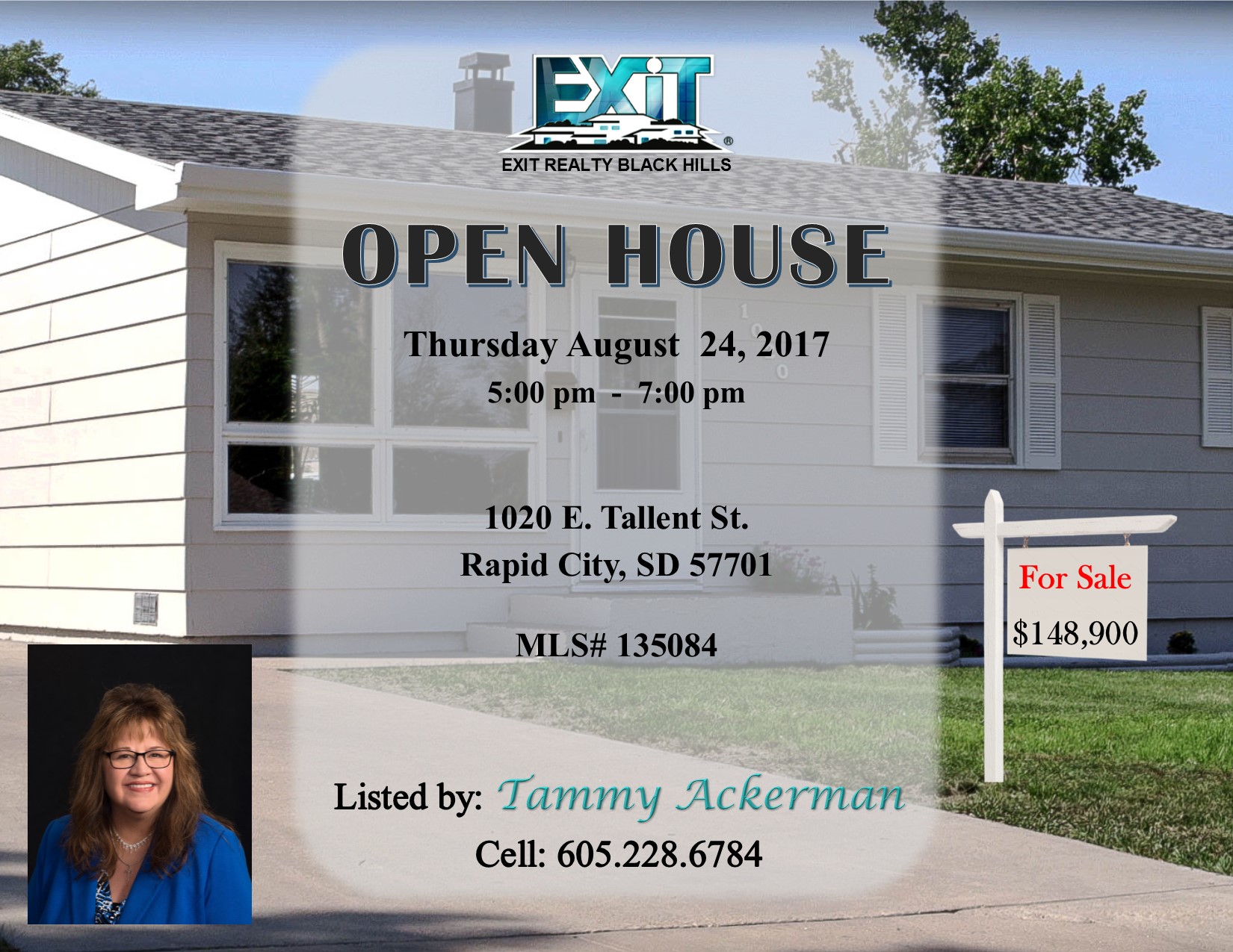 OPEN HOUSE for Thursday August 24, 2017
