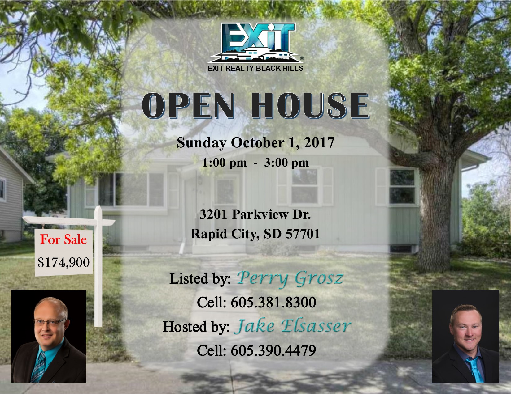 OPEN HOUSE Sunday October 1, 2017