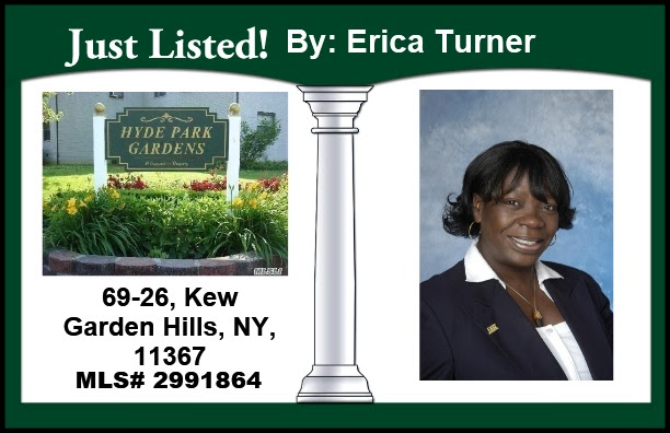 Just Listed by Erica in Kew Garden Hills!!