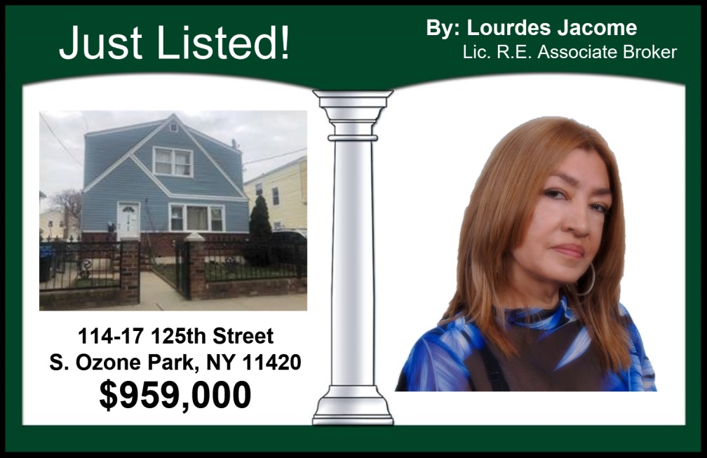 Just Listed in S. Ozone Park
