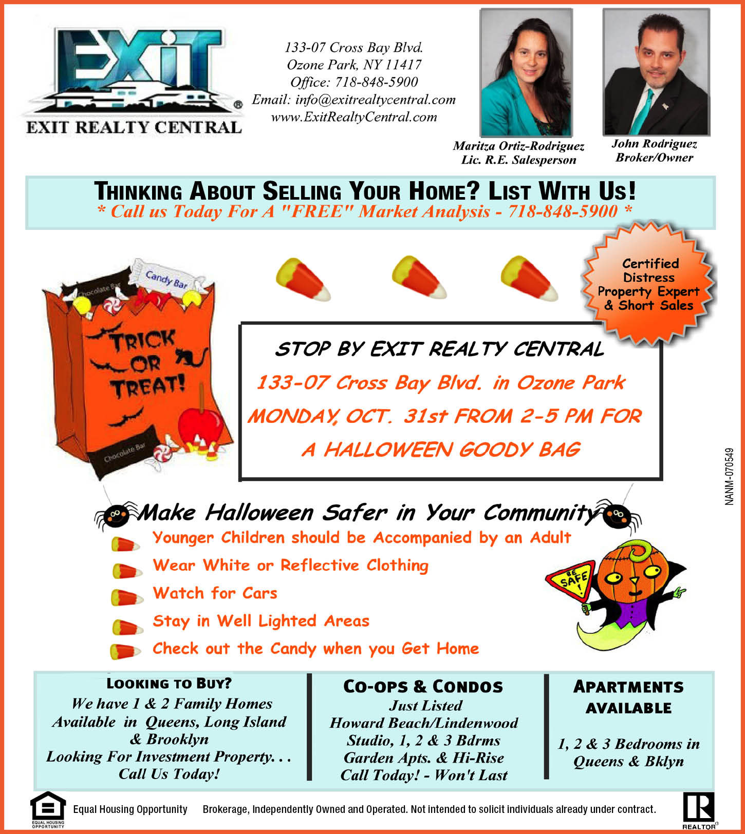 HALLOWEEN GOODY BAGS AT EXIT REALTY CENTRAL