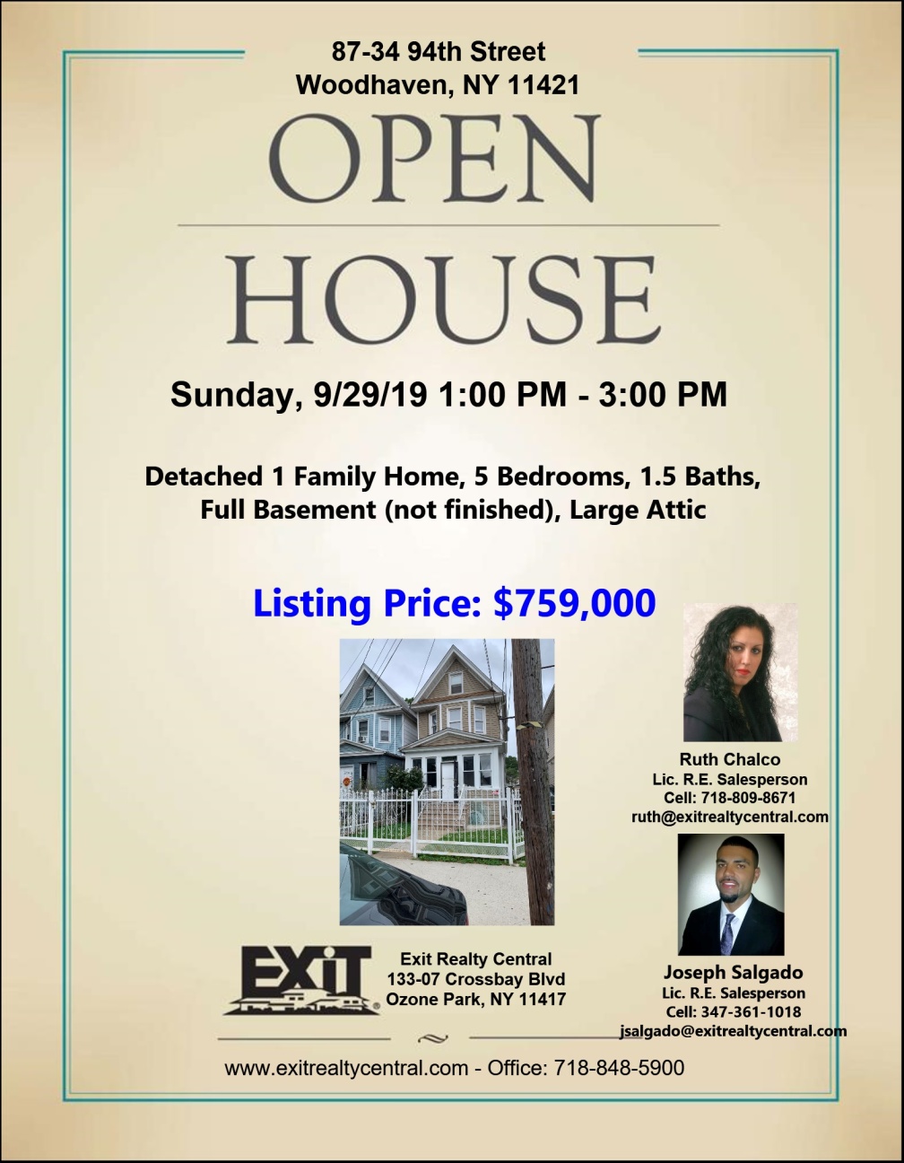 Open House in Woodhaven Sunday, 9/29 1-3pm