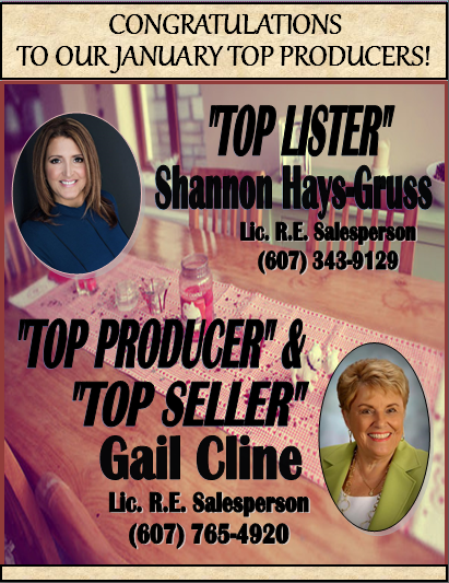 Congratulations to Our January Top Producers!