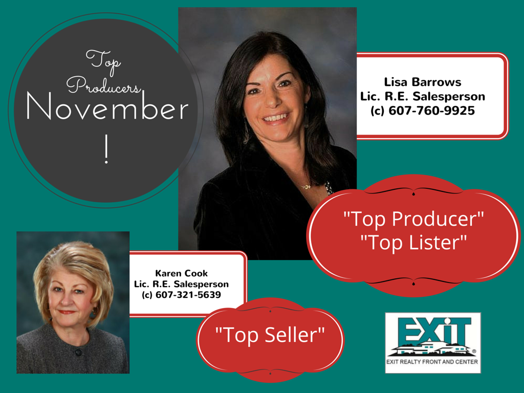 CONGRATULATIONS TO OUR NOVEMBER TOP PRODUCERS!