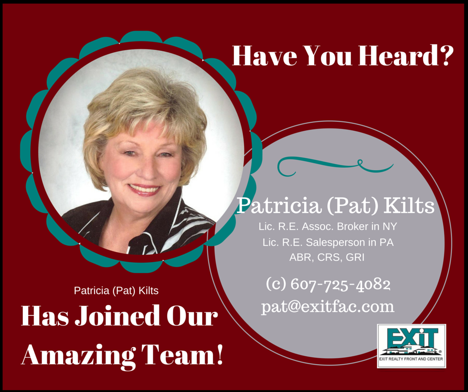 PATRICIA (PAT) KILTS JOINS OUR TEAM!