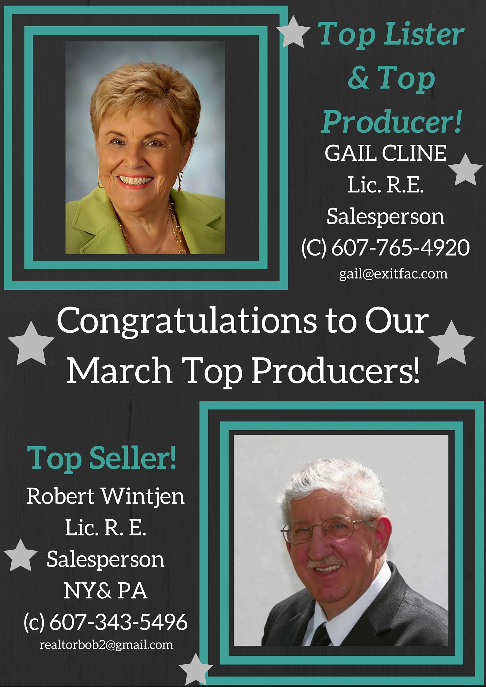 Congrats to our March Top Producers!