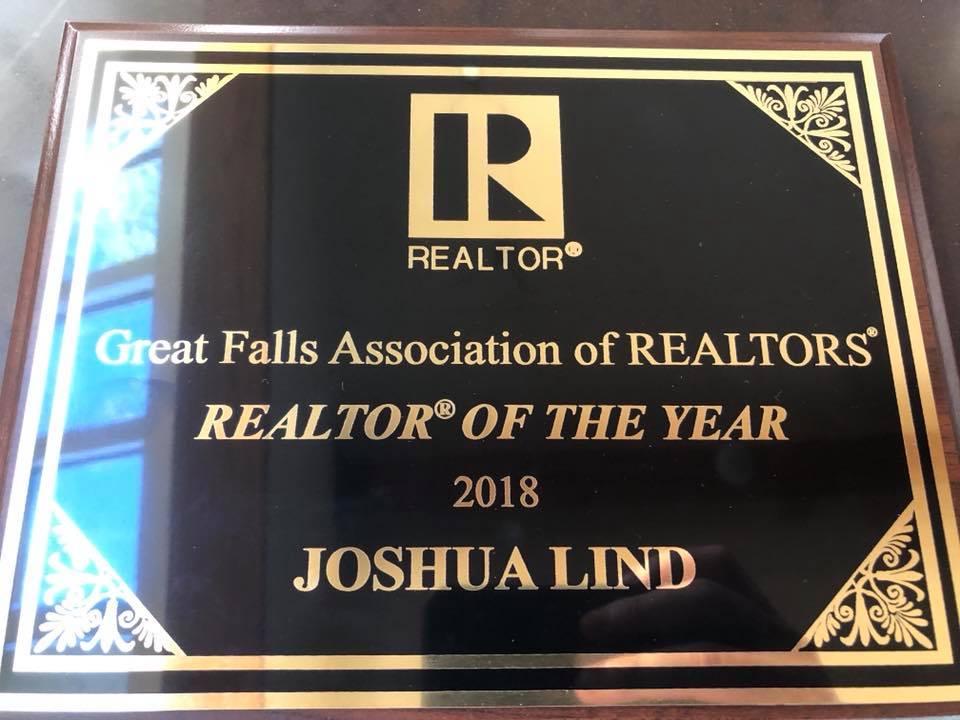 Great Falls Realtor of the Year 2018 - Josh Lind