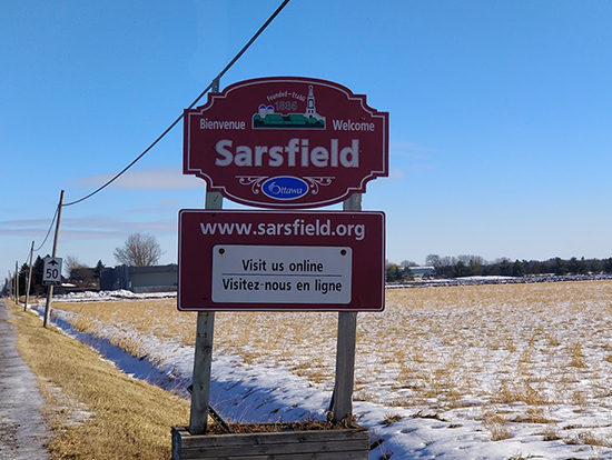 sarsfield ontario sign