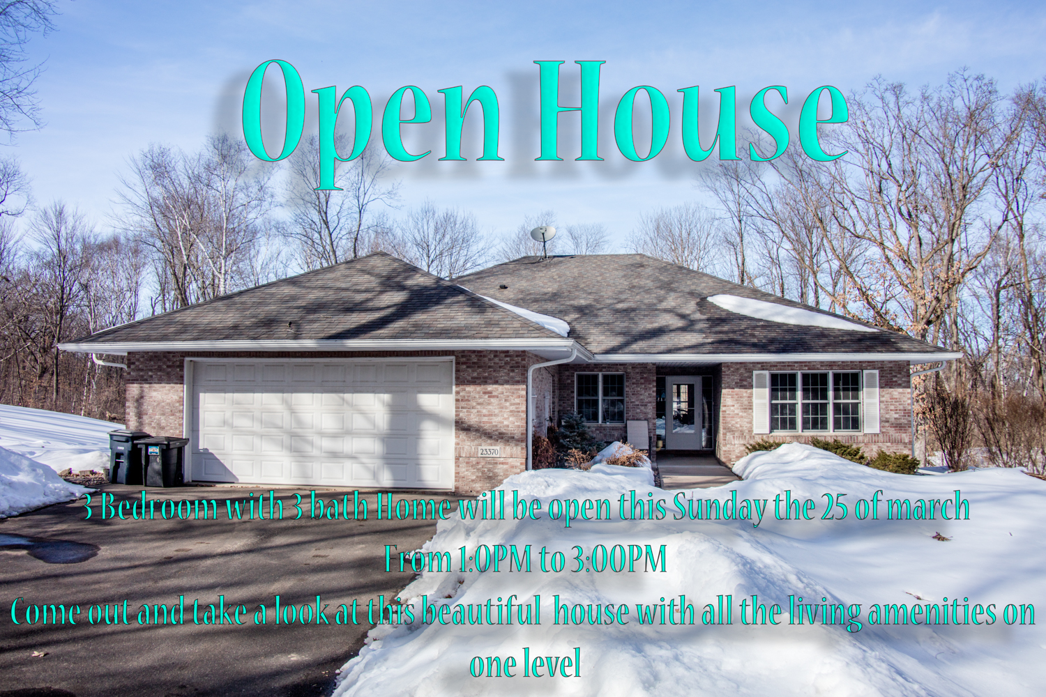 Open House this sunday