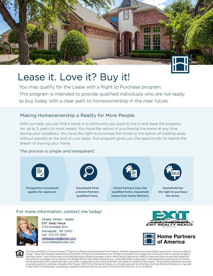 Lease with the option to Purchase