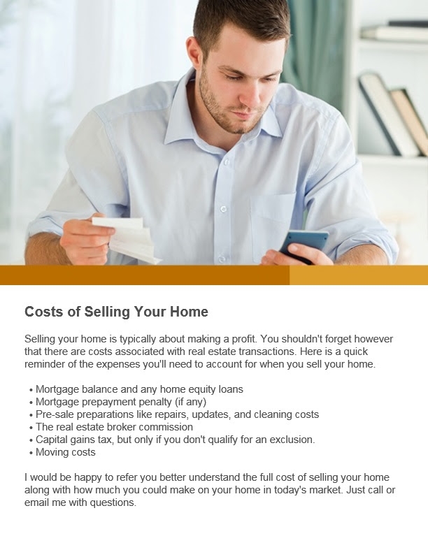 Costs Of Selling Your Home