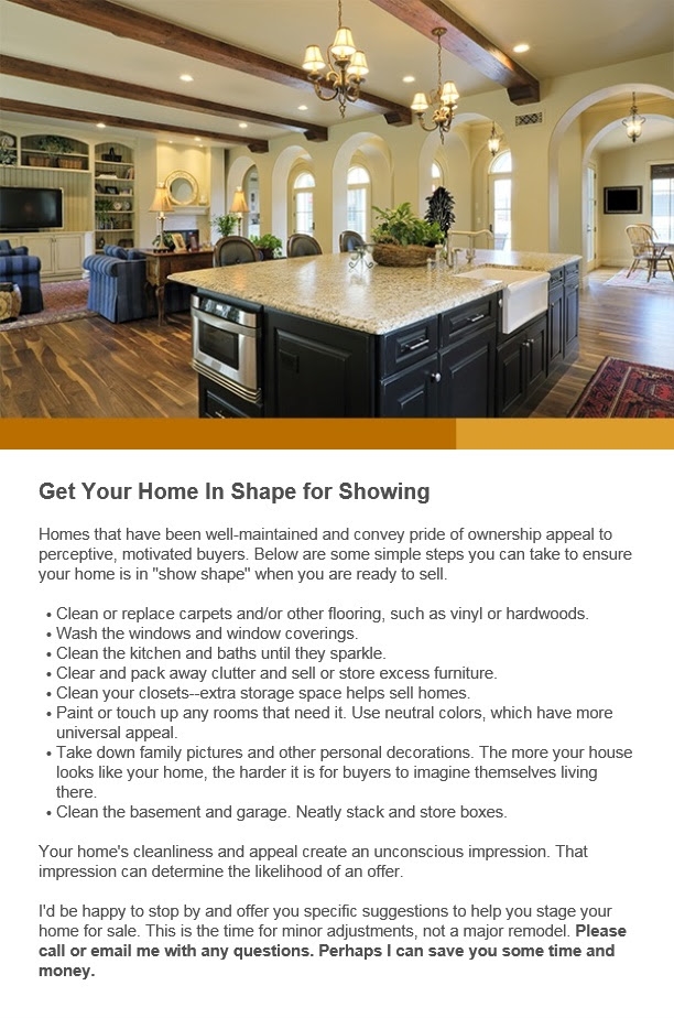 Get Your Home In Shape For Showings
