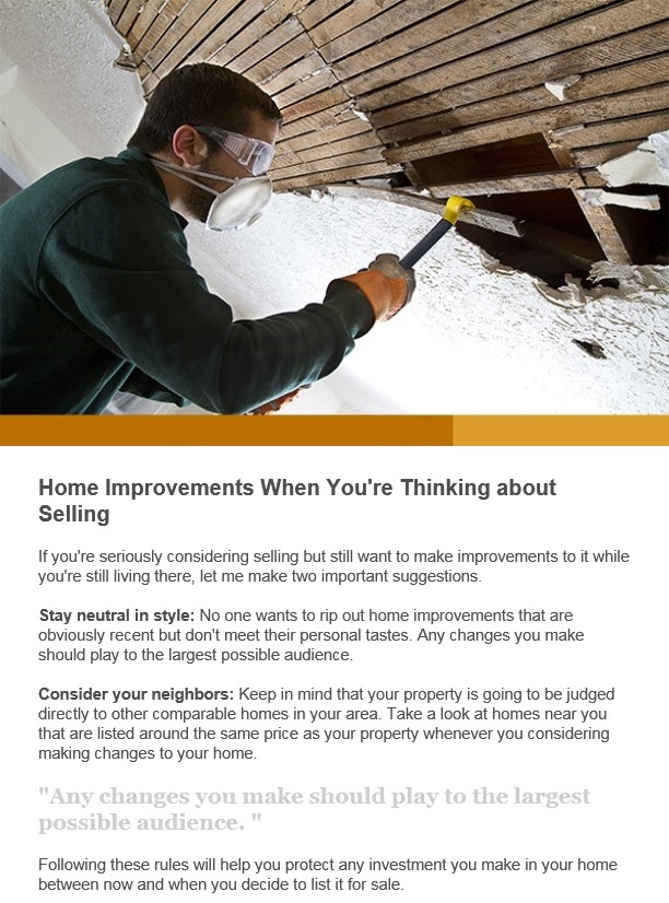 Home Improvements When You're Thinking Of Selling