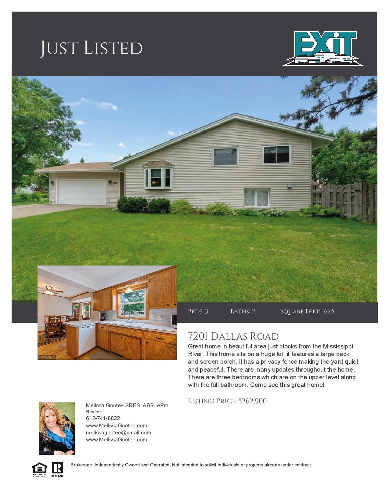 Just Listed 7201 Dallas Rd Brooklyn Center MN 55430