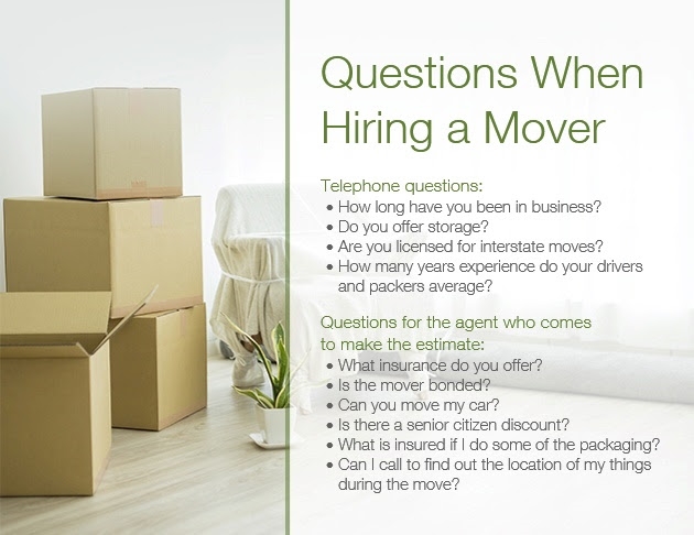 Questions When Hiring A Mover