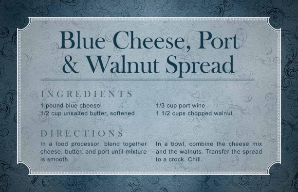 Tuesday's Tastings Blue Cheese, Port & Walnut Spread