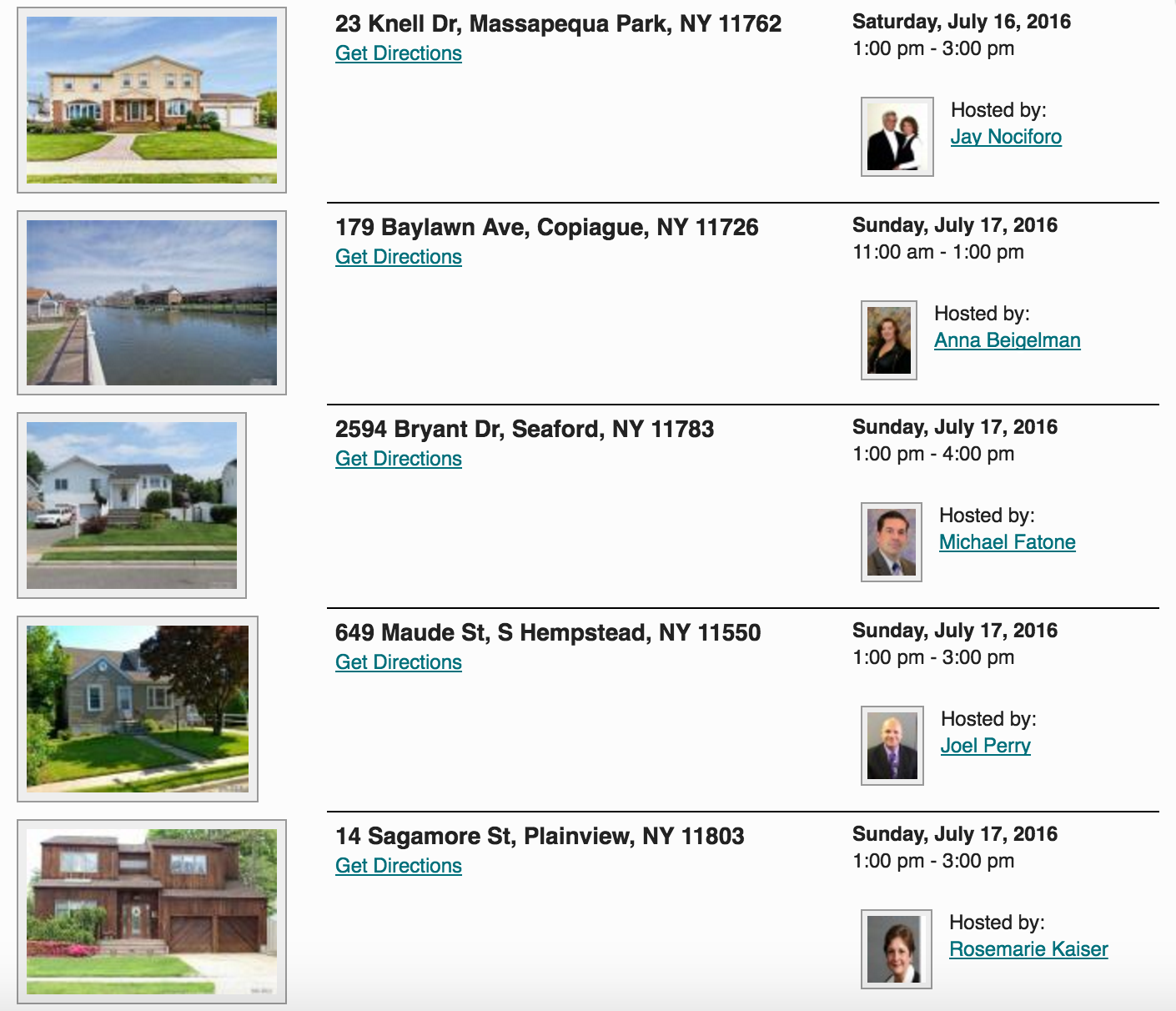 Open Houses This Weekend in Massapequa Park! 7/16 & 7/17