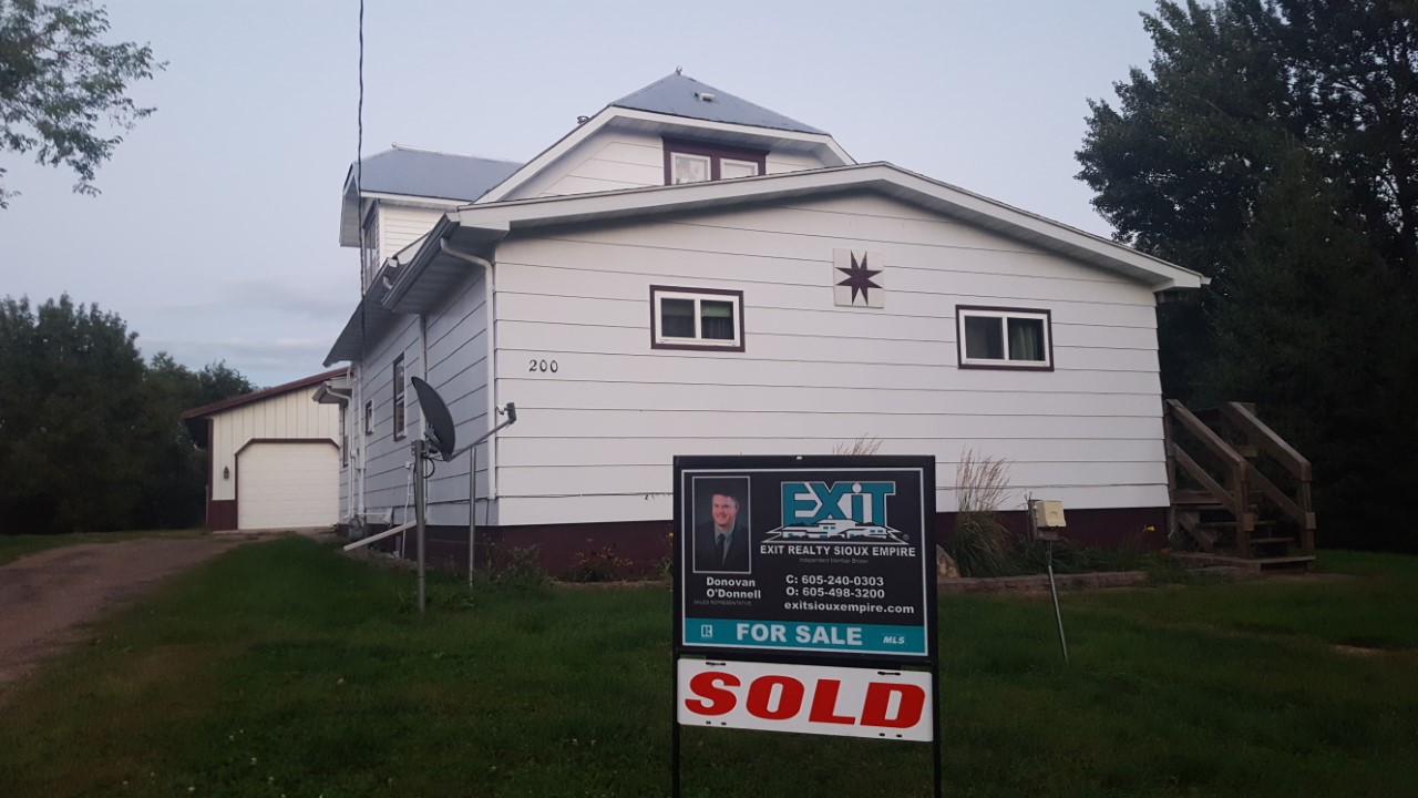 200 3rd St. Monroe, SD 57047 is now SOLD by Donovan O'Donnell