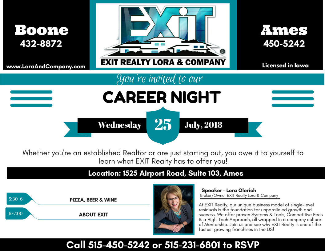 Career Opportunities in Ames, Iowa on July 25th!