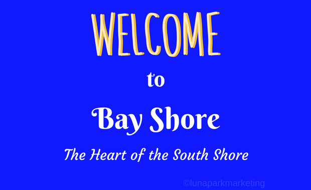 Welcome to Bay Shore sign canva